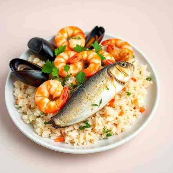 Portuguese Seafood Rice - High-Protein Fish Recipe